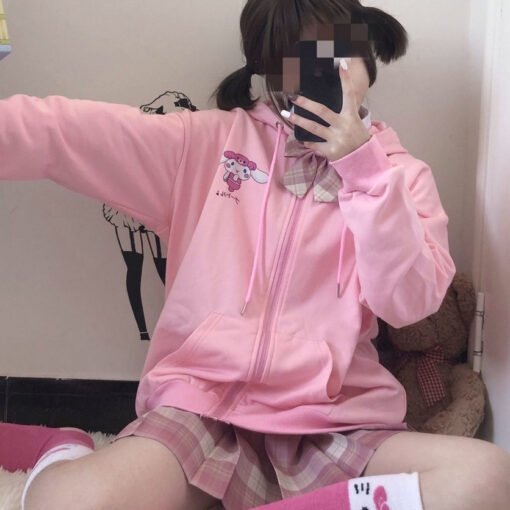 Vapetix S-4XL  Cross-border Hooded Sweater Jacket Women's Autumn and Winter Loose Lazy Style oversize New Thickene – Bild 3