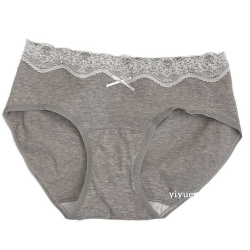 Vapetix M（80-100）-XL (120-140 pounds)  Grade 10A antibacterial Xinjiang baby cotton ~ 16CM extended crotch lace full hip waist briefs wome - obrazek 7