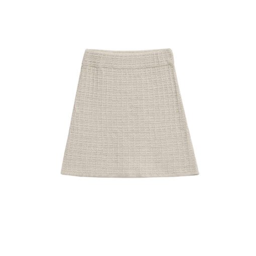 Vapetix S-L  ZR foreign trade wholesale European and American style women's knitted texture vest mini skirt suit – Bild 7