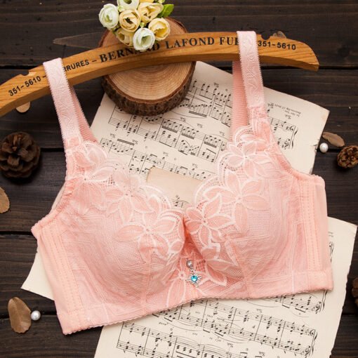 Vapetix 34/75C-44/100D  plus size Thin Non-Sponge Bra with Steel Rings plus size Full Cup Envelope Underwear Adjustable Pus - 图片 8