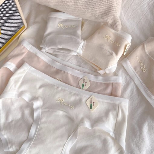 Vapetix M (80-100 pounds)-XL (120-140 pounds)  Summer New 7A Baby Cotton Student Cotton Underwear Women's Mid-waist Traceless Layup Anti-bacterial - Pilt 8