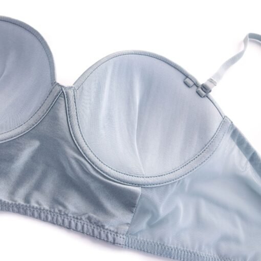Vapetix M-XL  Yuyue Mulberry Silk Women's Thin French Style Bra Rimless Sliding Surface Breathable Sexy Underwear - 图片 8