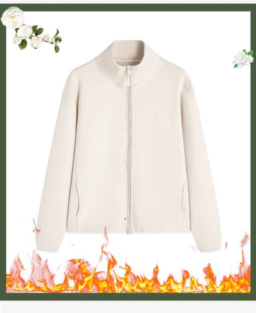 Vapetix M-L (suitable for 90-115 pounds)-XL-2XL (suitable for 140-160)  South Korea Customers Mu Velvet Windproof Jacket Autumn and Winter Sports Cardigan Vertical Collar - 图片 6