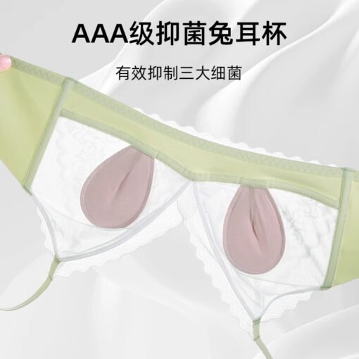 Vapetix 34/75BCD-40/90BCD  Longsha Traceless Underwear Women's Big Chest Shown Spring and Summer Ultra-thin Rabbit Ear Cup Ant - 图片 7