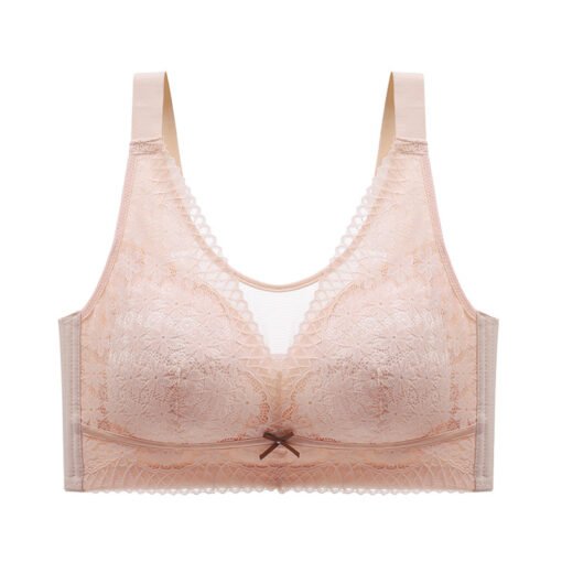 Vapetix 36/80C-46/105E  Summer Thin Underwear Large Chest Small Gather-up Non-rimless Tube-proof Light-proof Bra Women's An - Image 7