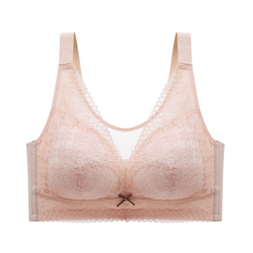 Vapetix 36/80C-46/105E  Summer Thin Underwear Large Chest Small Gather-up Non-rimless Tube-proof Light-proof Bra Women's An - Image 7