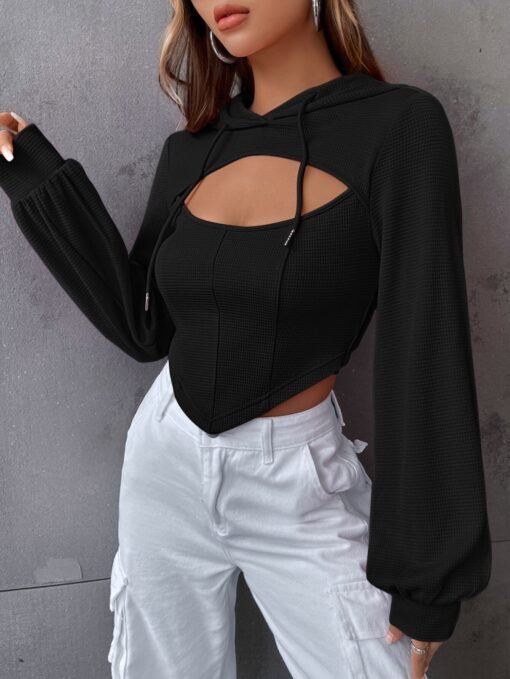 Vapetix S-XL  Amazon Foreign Trade Cross-border Women's Clothing Street Fashion Design Sense Sweaters Autumn and - 图片 7