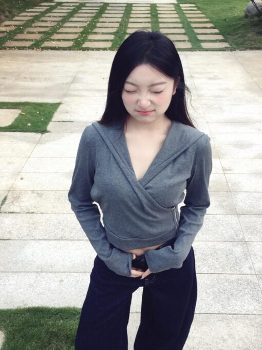 Vapetix S-XL  Hooded long-sleeved T-shirt sweater women's new chic unique autumn and winter inner and outer wear - Image 7