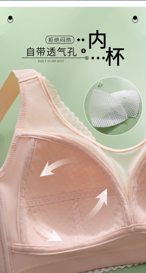 Vapetix 36/80C-46/105E  Summer Thin Underwear Large Chest Small Gather-up Non-rimless Tube-proof Light-proof Bra Women's An - Image 9