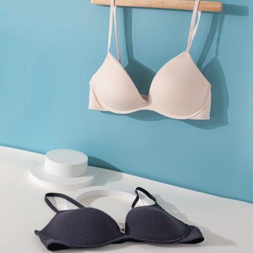 Vapetix S-L  Yuyue New Comfortable Breathable Silk Bra Mulberry Silk Underwear Without Steel Ring Thin Gathering - 图片 5