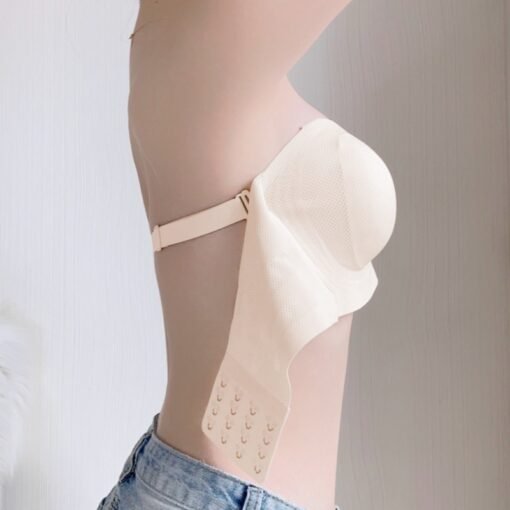 Vapetix M [34/75BCD Cup]-5XL 【 46/105BCD Cup 】  Strapless Strapless Underwear Summer Women's Thin Non-slip Push-up Small Bra Traceless Invisible Br - 图片 9