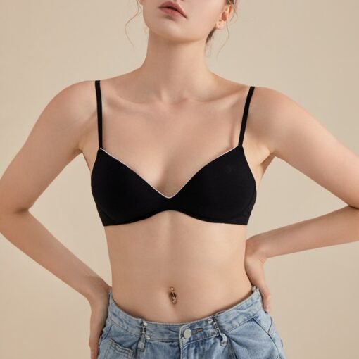 Vapetix S-L  Yuyue New Comfortable Breathable Silk Bra Mulberry Silk Underwear Without Steel Ring Thin Gathering - 图片 6