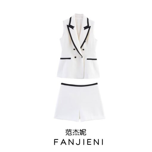 Vapetix XS-L  ZR foreign trade wholesale European and American style women's fashion contrast color sleeveless ve – Image 7