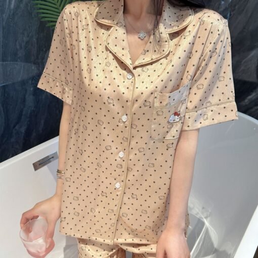 Vapetix M-XL  Yase [cat collection] new spring and summer pajamas cartoon cute girls can wear home clothes suit - Kép 9