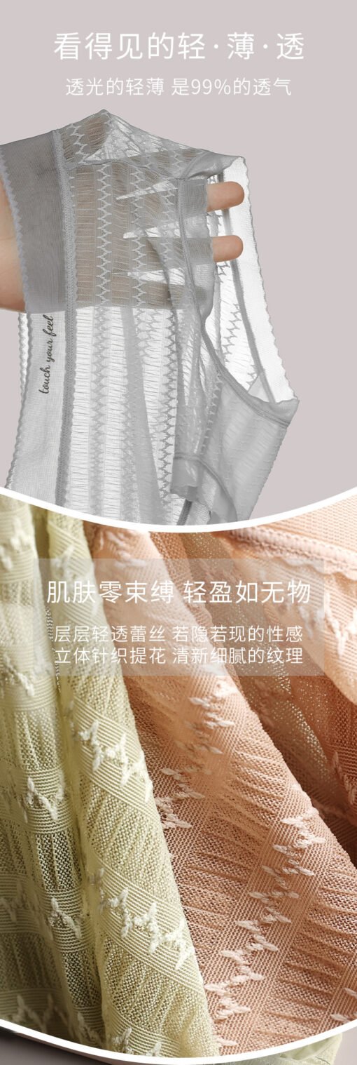 Vapetix M-XL  Spring and summer new sweet sexy lace girl briefs seamless high waist lightweight high elastic unde - 图片 8