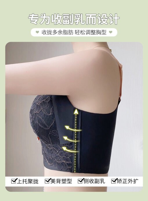 Vapetix 34/75B-44/100D  Big Chest Small Chest plus size Underwear Full Cup Ultra-thin Summer Bra No Steel Ring Adjustable G - 图片 7