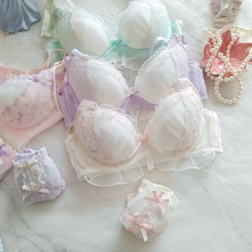 Vapetix 70B-90E  Super American Japanese Embroidered Four Color Thin Cup College Style Student Girl Cute Gathered Se - 图片 9