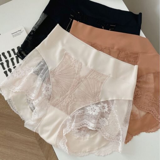 Vapetix M-L  Heavy Embroidered Lace Sexy Traceless Breathable Bacteriostatic Light Abdominal plus size Hip-lifti - Kép 9