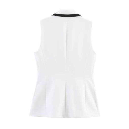 Vapetix XS-L  ZR foreign trade wholesale European and American style women's fashion contrast color sleeveless ve – Image 9