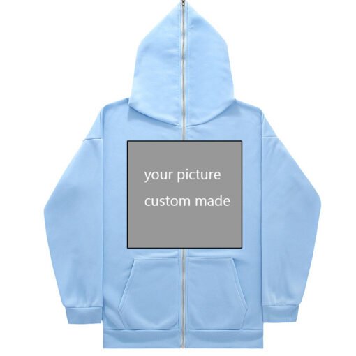 Vapetix S-The size can be customized  Cross-border large plate sweater full face zipper cardigan hoodie Y2k sweater to figure to make a g – Bild 8