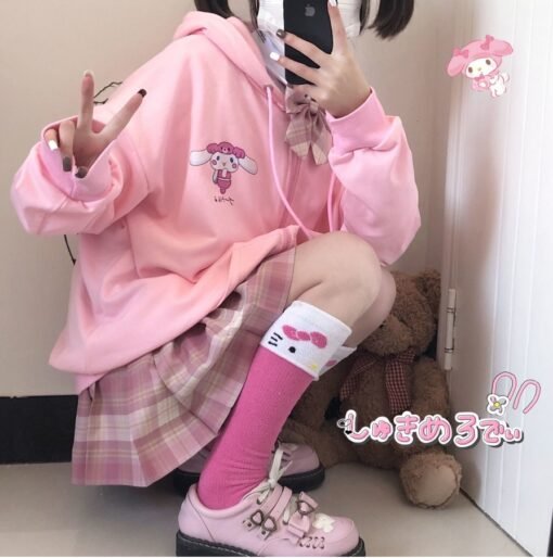 Vapetix S-4XL  Cross-border Student jk Jacket Kulomi Hooded Sweater Yugui Dog Korean All-match Casual Cardigan Zip – Bild 8