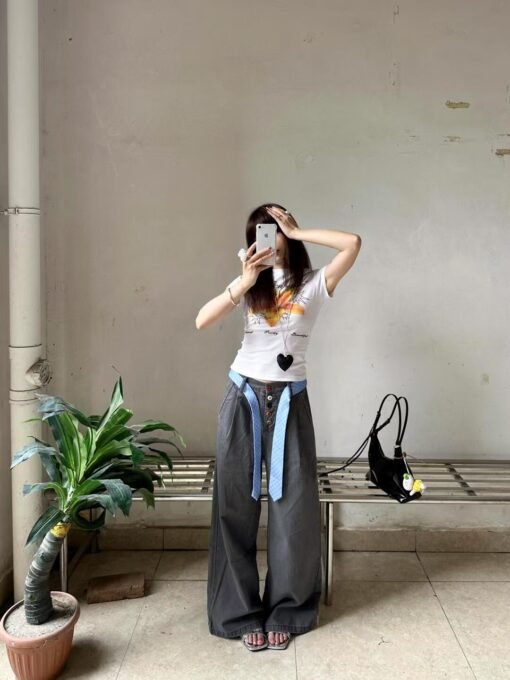 Vapetix S-2XL  High-quality pure cotton 220g 40 pieces of wool + elastic printing with slim waist-tight short-slee - Kép 2