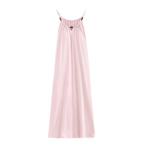 Vapetix 160(M)-175(XXL)  With Chest Pad Cool Cotton Sling Nightgown Pullover Casual Sexy Cotton Rack Cotton Girl's Vest dres – Bild 3