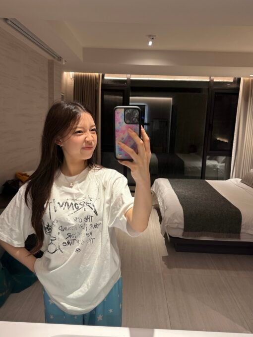 Vapetix S-3XL  【Tmall/Recommended】Heavy 230g double yarn pure cotton combed tight pattern letter printed short-sle – Image 5
