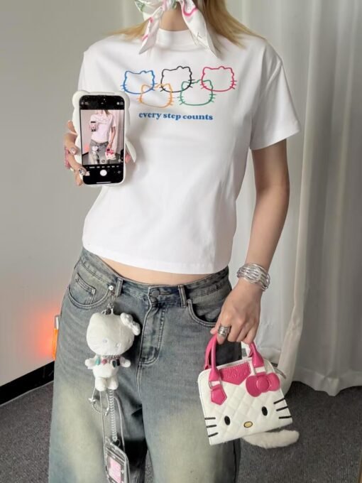 Vapetix S-2XL  High-quality pure cotton 220g 40 pieces of wool + elastic printing with slim waist-tight short-slee – Bild 5
