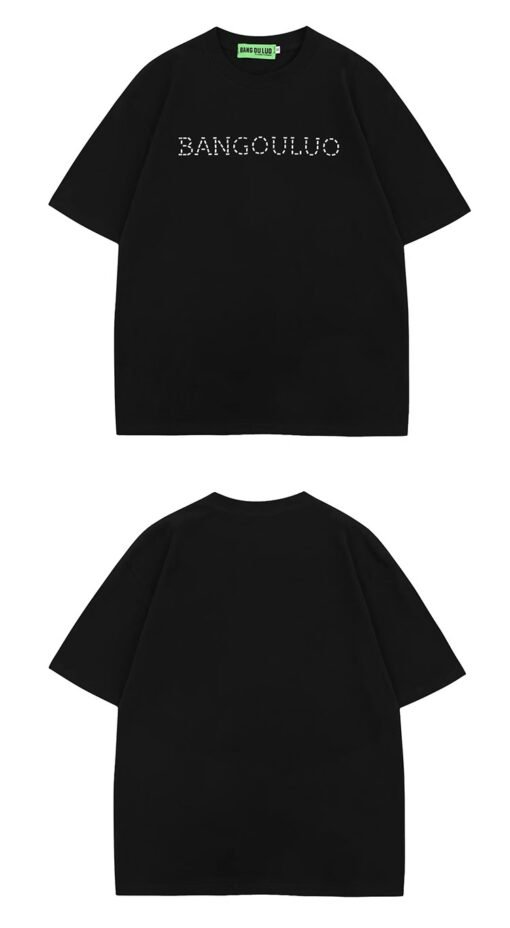 Vapetix S-3XL  【Tmall/Recommended】Heavy 230g double yarn pure cotton combed tightly English letter printed short-s - 图片 2