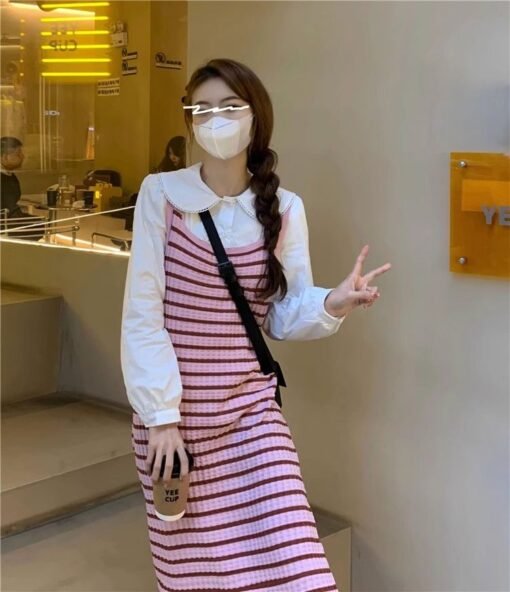 Vapetix One size fits all-One size fits all  Sling dress Yamamoto Skirt Wrap Hip Thai Tea Tea Gas 2025 Summer Skirt Fairy Super Fairy Mori - 图片 4