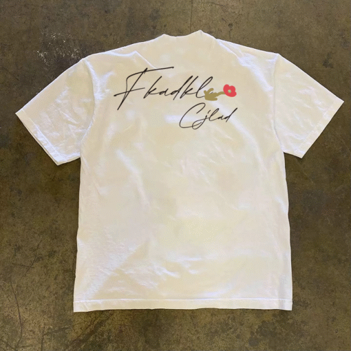 Vapetix S-3XL  [Tmall/recommend] Heavy 230g Double Yarn Cotton Combed Close English Letter Printed Short Sleeve T-