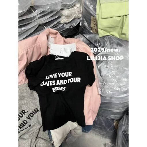 Vapetix S-2XL  Official figure cotton 40 220g (92% cotton 8% spandex) shoulder short sleeve T-shirt women's printi