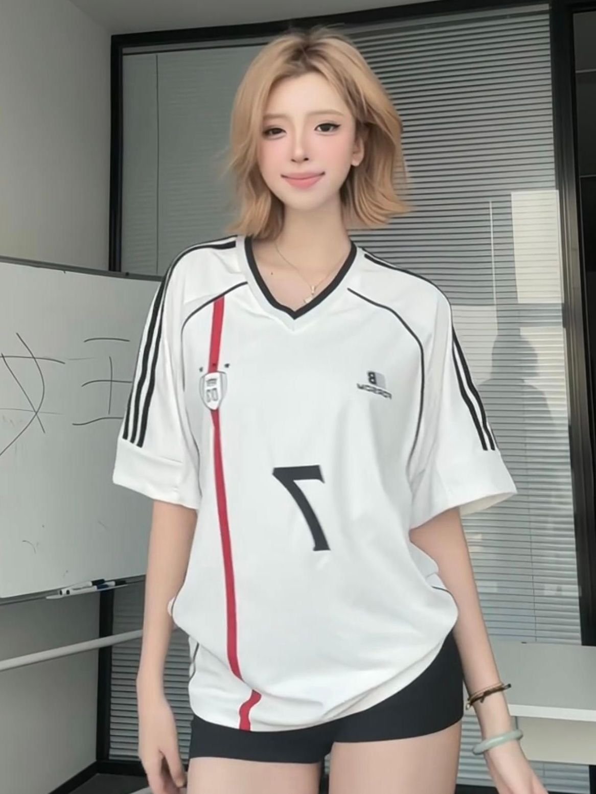 Vapetix M-2XL Vintage American Style Contrast Color Quick-Dry V-Neck T-Shirt for Men and Women - Summer New Arriv – Bild 3