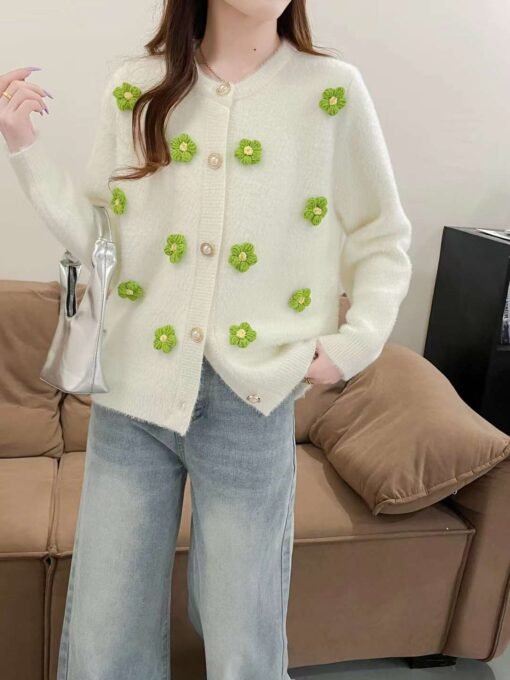 Vapetix S-L  Autumn and Winter New Mink Hair Self-retaining recommend Soft Waxy Plush Sweater Coat Women's Heavy – Bild 6
