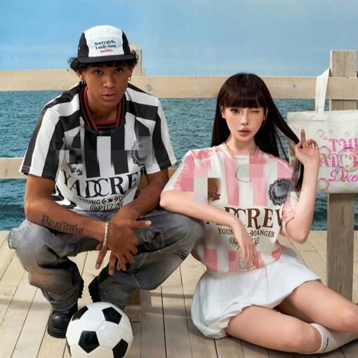 Vapetix M-2XL  Original work, original fabric, Su/New/Hao same style striped short sleeve basketball T-shirt with - Afbeelding 4