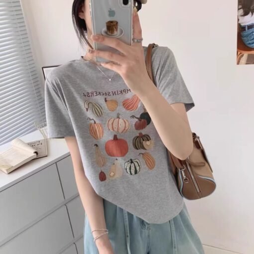Vapetix S-3XL  Official Image 21-ply Pure Cotton - 210g 100% Cotton Summer Casual Loose Cartoon Print Short-sleeve - Obrázek 8