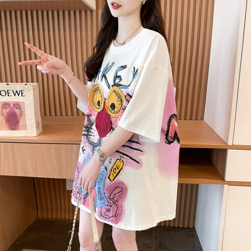 Vapetix M-2XL  | Photo Shoot | 21 Pieces Super Cool Cotton 220g | Back Collar | Embroidered Sparkling Cartoon Shor