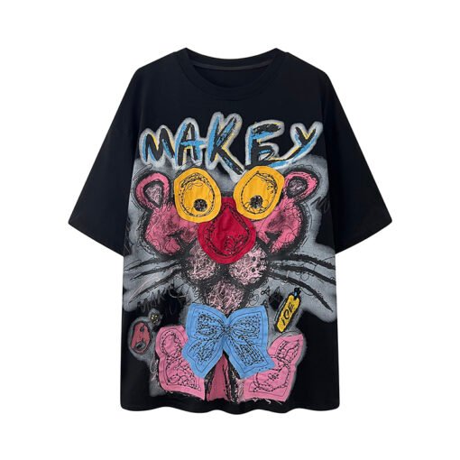 Vapetix M-2XL  | Photo Shoot | 21 Pieces Super Cool Cotton 220g | Back Collar | Embroidered Sparkling Cartoon Shor - Afbeelding 5