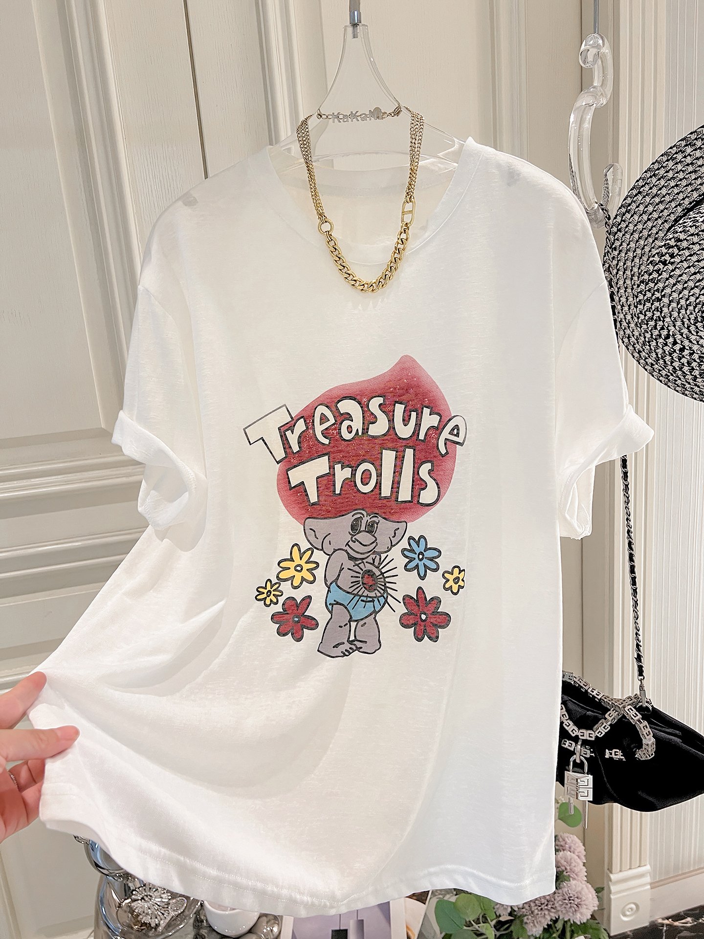 Vapetix S-3XL 2025 Summer 21 Piece Pure Cotton - 210g 100% Cotton Loose Casual Cartoon Print Short Sleeve T-Shirt - 图片 6