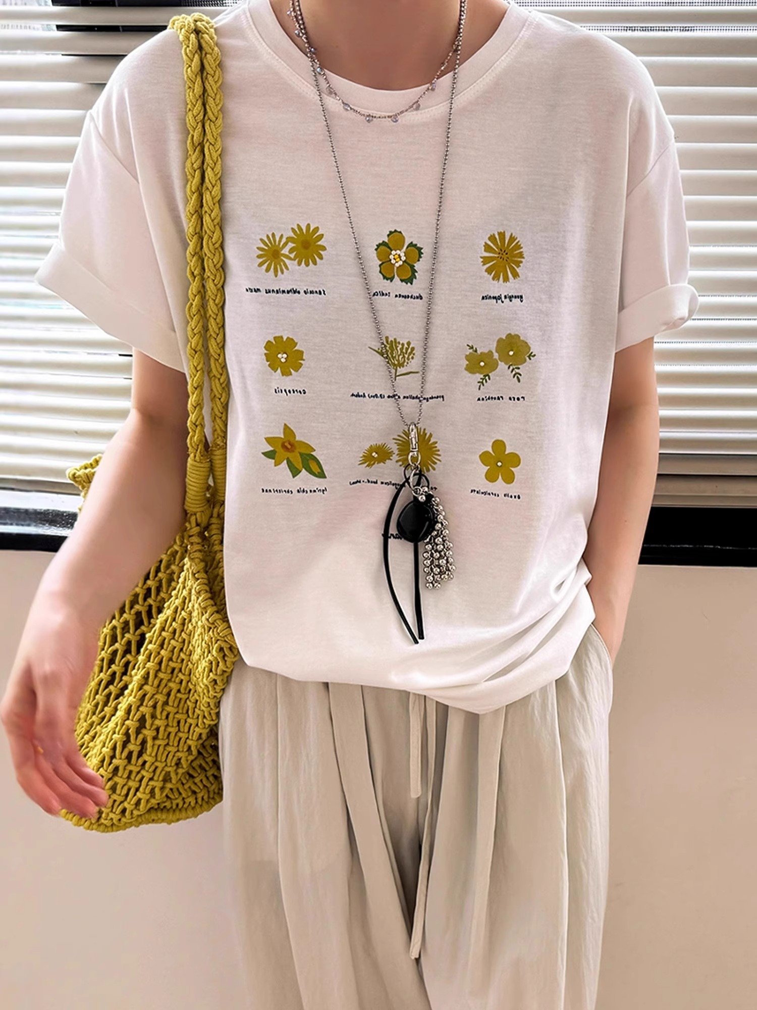 Vapetix S-3XL 2025 Summer 21 Piece 100% Cotton 210g Women's Loose Plus Size Printed Short Sleeve T-Shirts – Bild 3