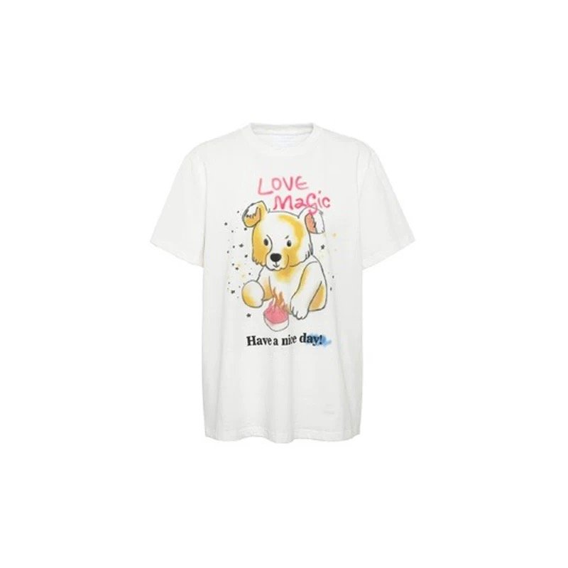 Vapetix S-3XL Korean Foreign Trade 21 Cotton - 210g 100% Cotton Summer Casual Loose Cartoon Print Short Sleeve T- - 图片 5