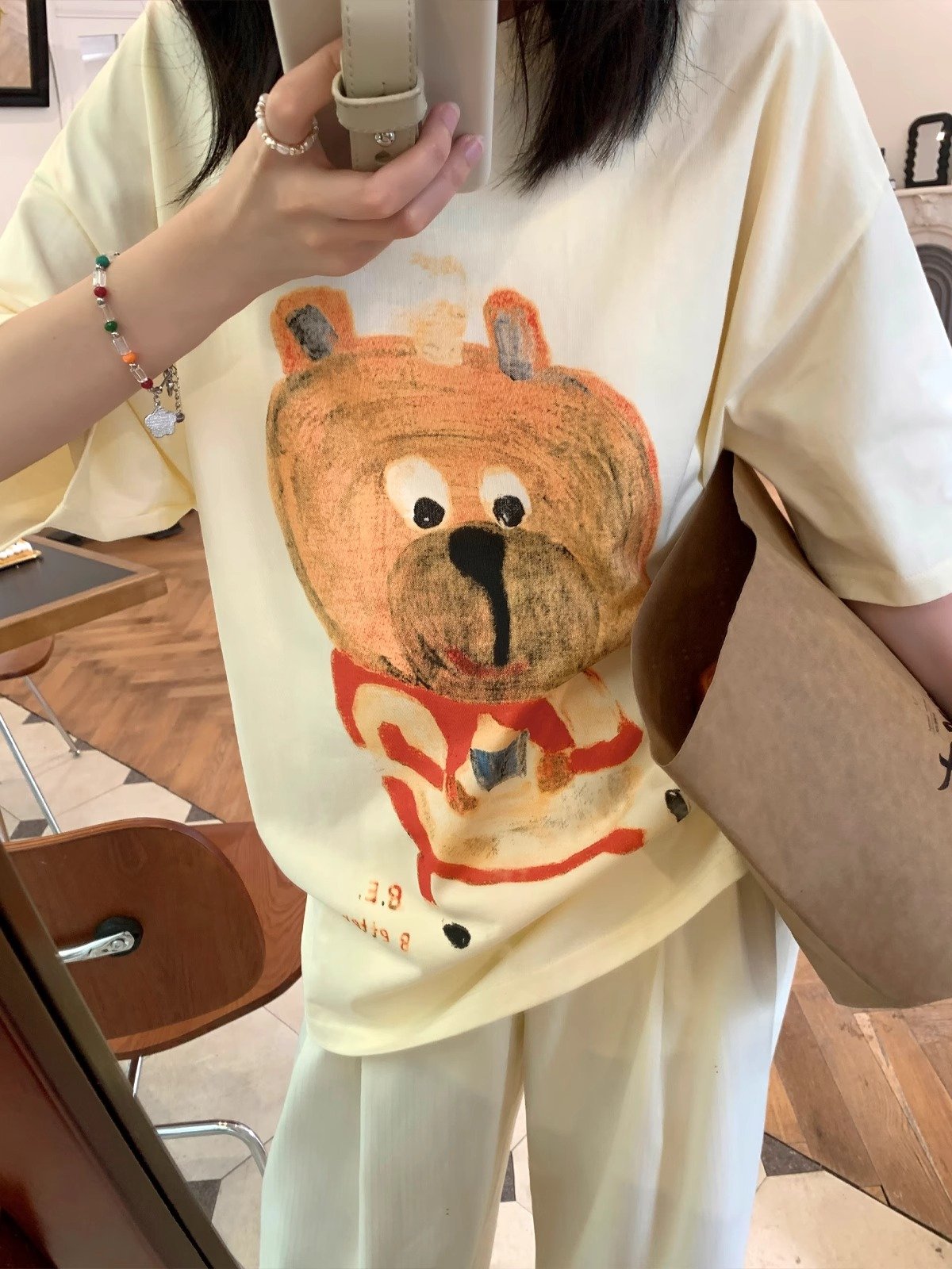 Vapetix S-3XL Summer 2025 21 Piece Pure Cotton - 210g 100% Cotton Loose and Casual Cartoon Print Short Sleeve T-S - 图片 2