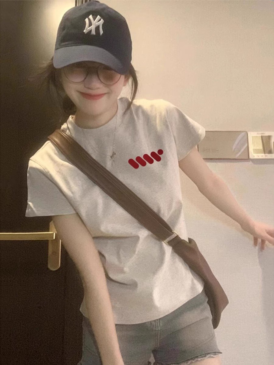 Vapetix S-2XL South Korean trade new 40 pieces pure cotton 220g 92% cotton 8% spandex regular shoulder short slee – Bild 7