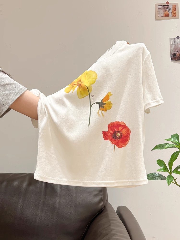 Vapetix S-2XL Korean Foreign Trade New 40-Thread Pure Cotton 220g 92% Cotton 8% Spandex Straight Shoulder Short S - 图片 8