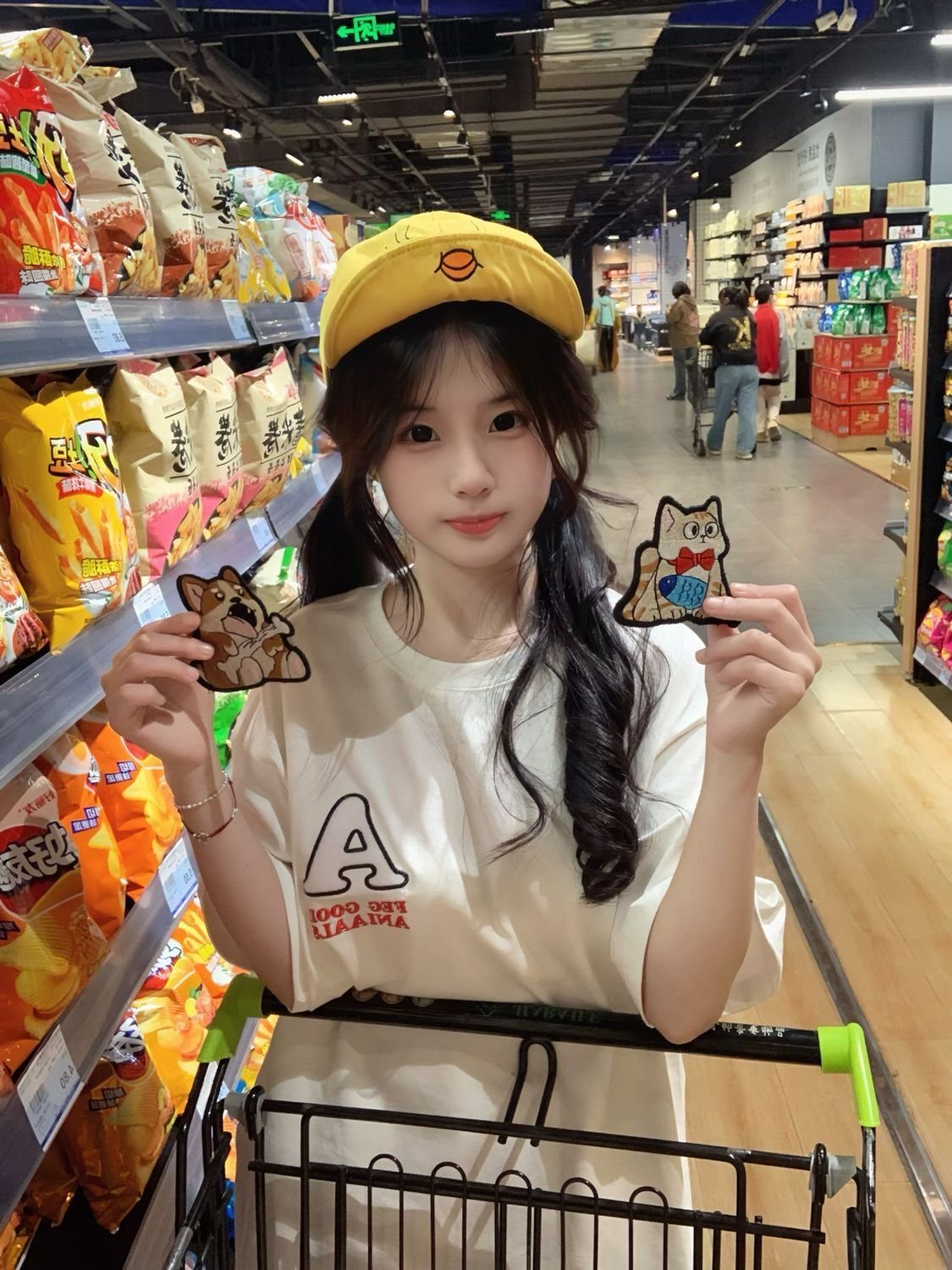 Vapetix M-2XL Original Embroidery + Hook and Loop Pure Cotton 220g Refined Dense Summer Commuting Leisure Loose S – Bild 3