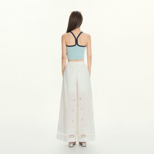 Vapetix S-XL  Photographed~ Sweet Lace Splicing Hollow-out Casual Pants 2025 Summer New Korean Version Versatile – Bild 5