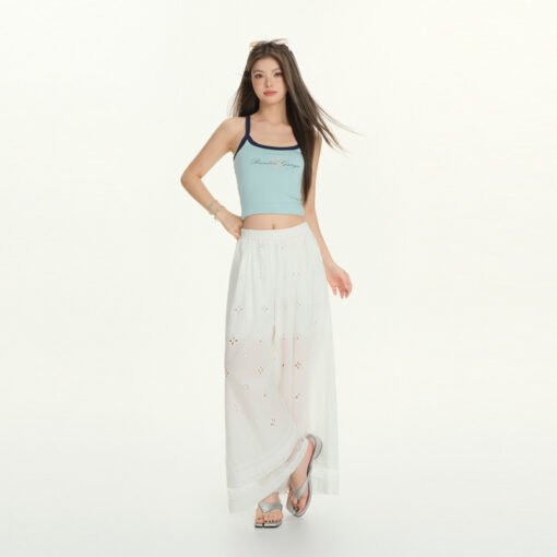 Vapetix S-XL  Photographed~ Sweet Lace Splicing Hollow-out Casual Pants 2025 Summer New Korean Version Versatile – Bild 9