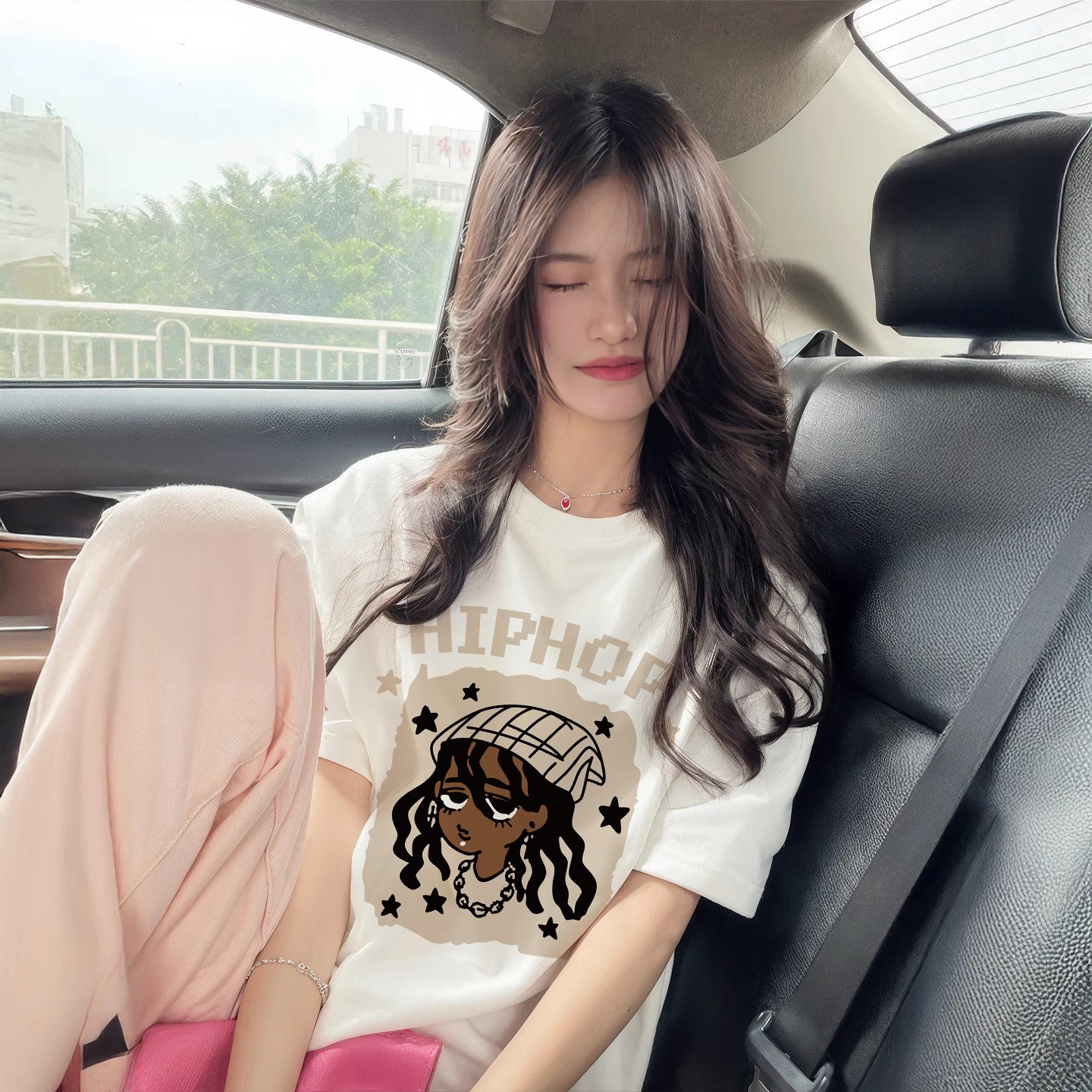 Vapetix S-3XL 2025 Summer 21 Piece 100% Cotton - 210g Loose Comfort Cartoon Print Short Sleeve T-Shirt Korean Sty - 图片 9