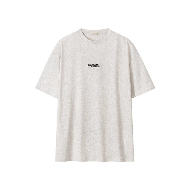 Vapetix M-3XL Women's Loose Plus Size 100% Cotton Short Sleeve T-Shirt with Print, 210g, Summer 2025 - 图片 5